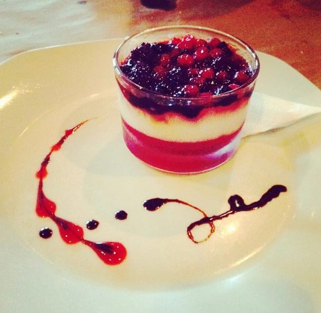 Coppa Catalana with Berries.