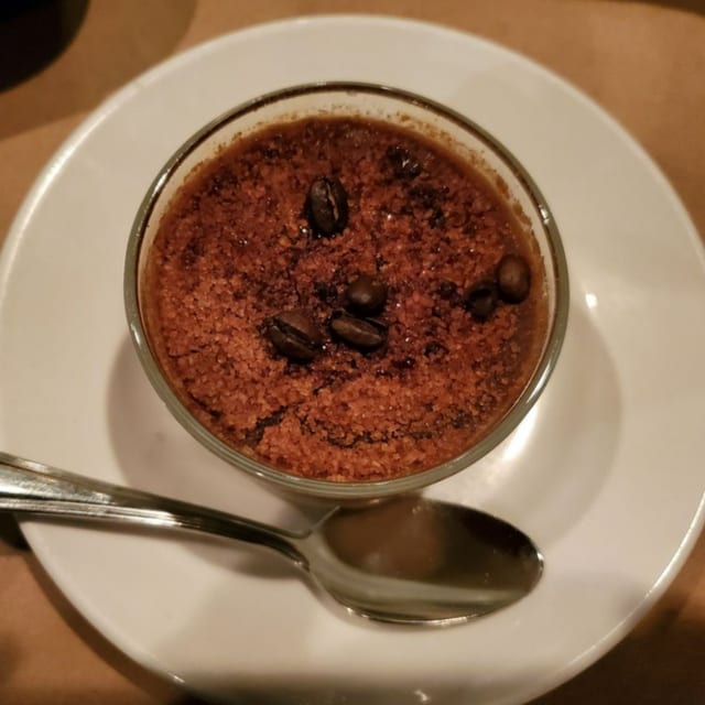 Espresso Creme Brulee Dessert.